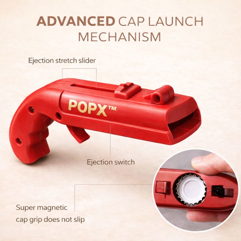 POPX™ Bottle Cap Launcher Opener