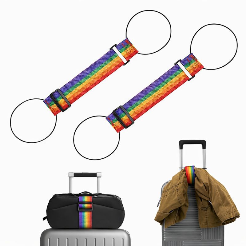 Strapo™ | Adjustable Rainbow Luggage Strap