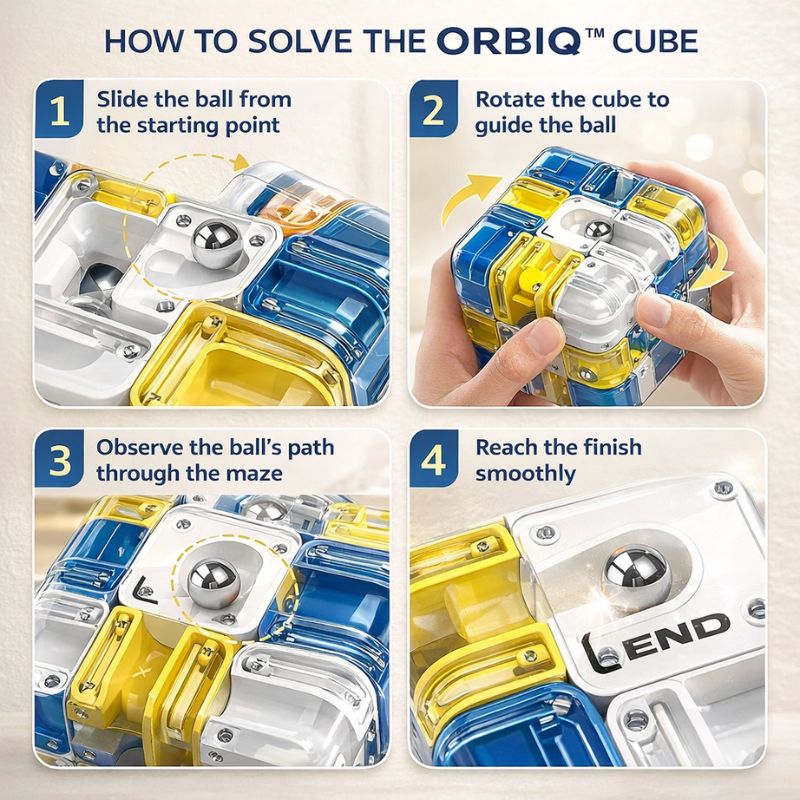 ORBIQ™ 3D Labyrinth Puzzle Cube