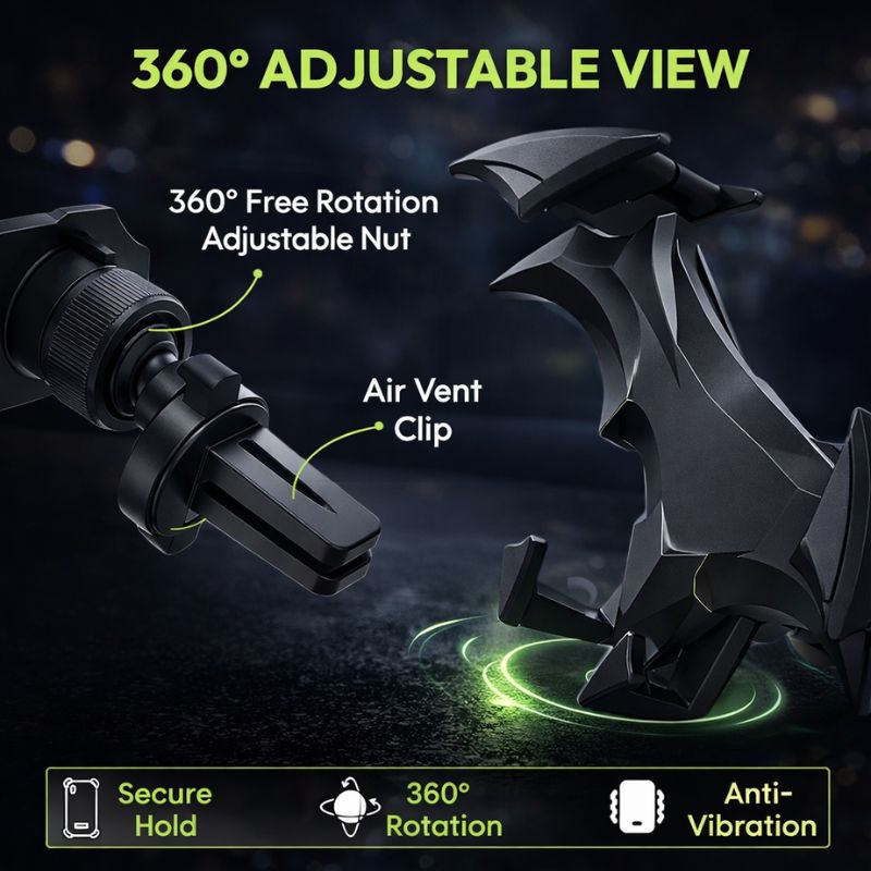 BATX™ Stealth Car Vent Phone Holder