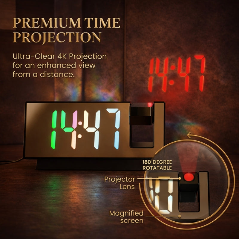 VESPER™ Projection Bedside Alarm Clock