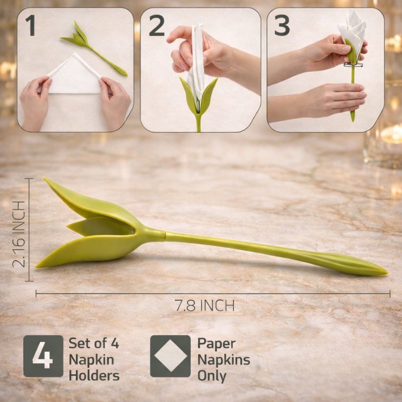 TULIX™ Floral Napkin Holder