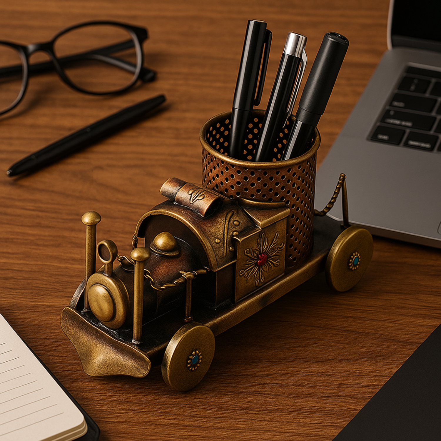 Brass Engine Desk Holder
