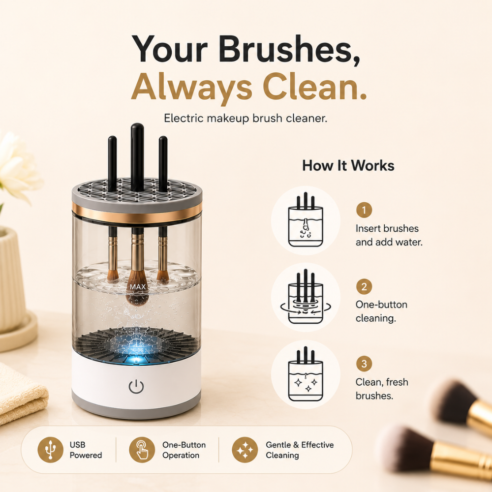 LumaBrush™ | Electric Makeup Brush Cleaner