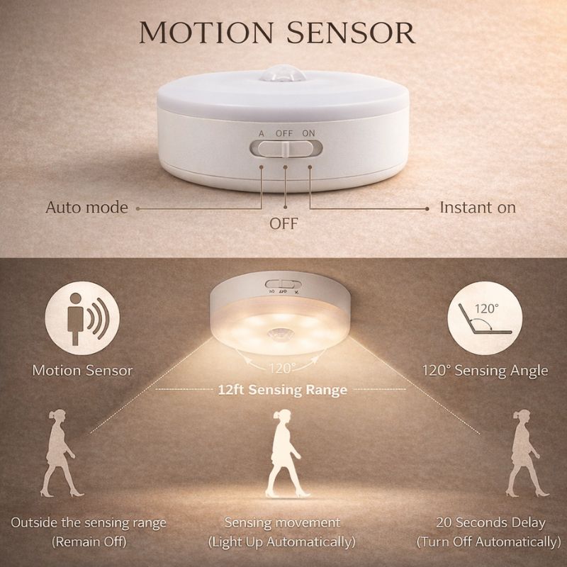 Nook™ Rechargeable Motion Sensor Light