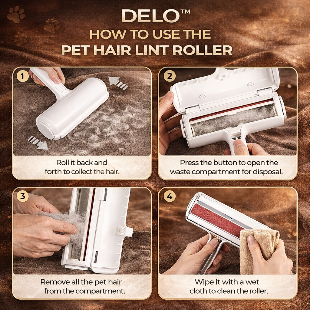 DELO™ | Reusable Pet Hair Remover Roller