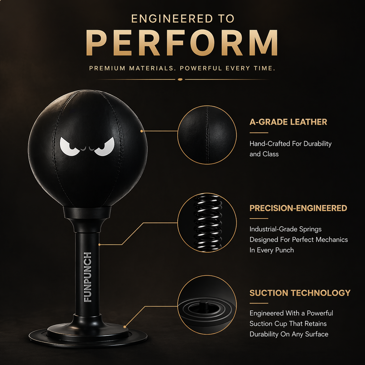 BOOM™ | Desktop Stress Relief Punching Bag