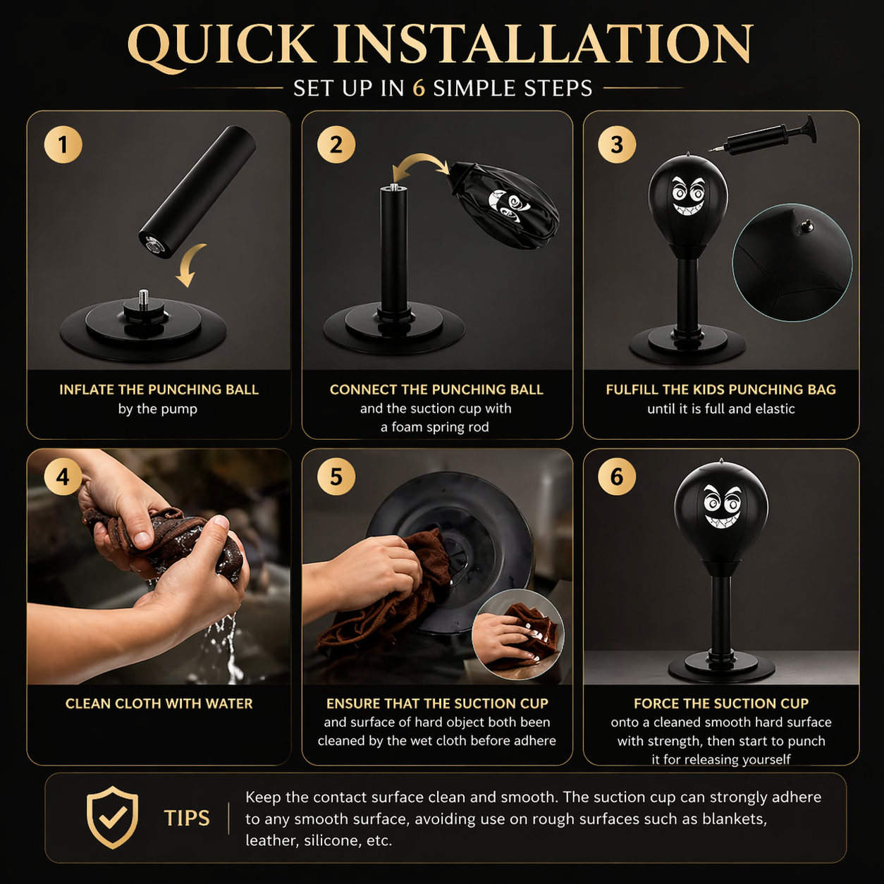 BOOM™ | Desktop Stress Relief Punching Bag