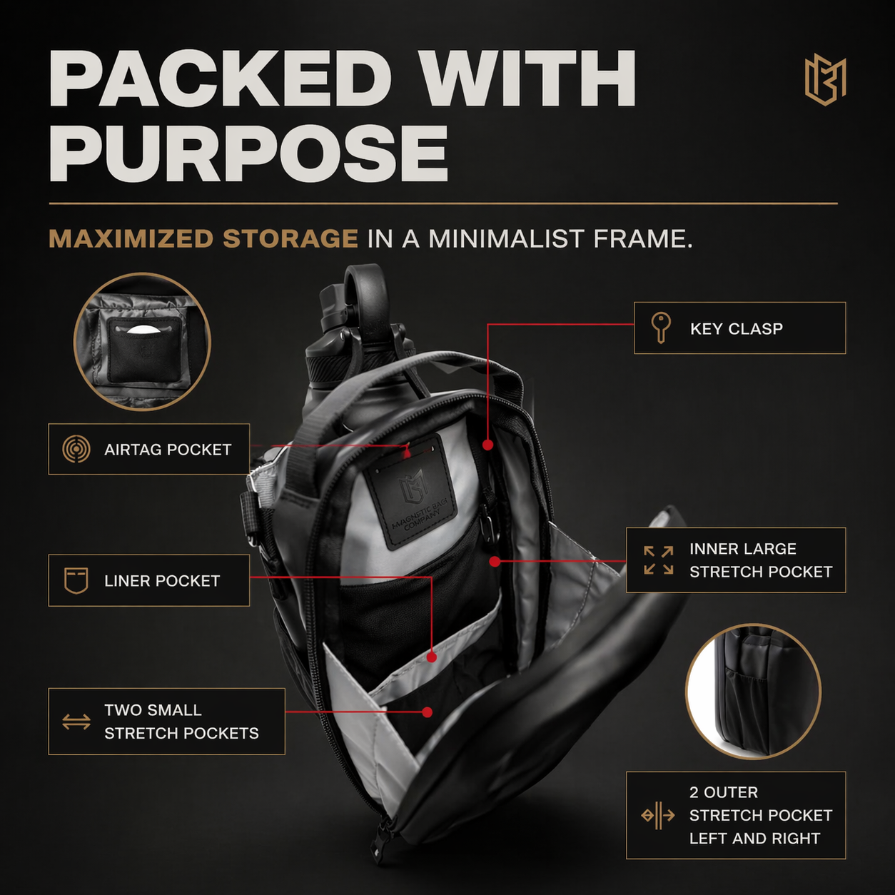 MagX™  Magnetic Gym Bag