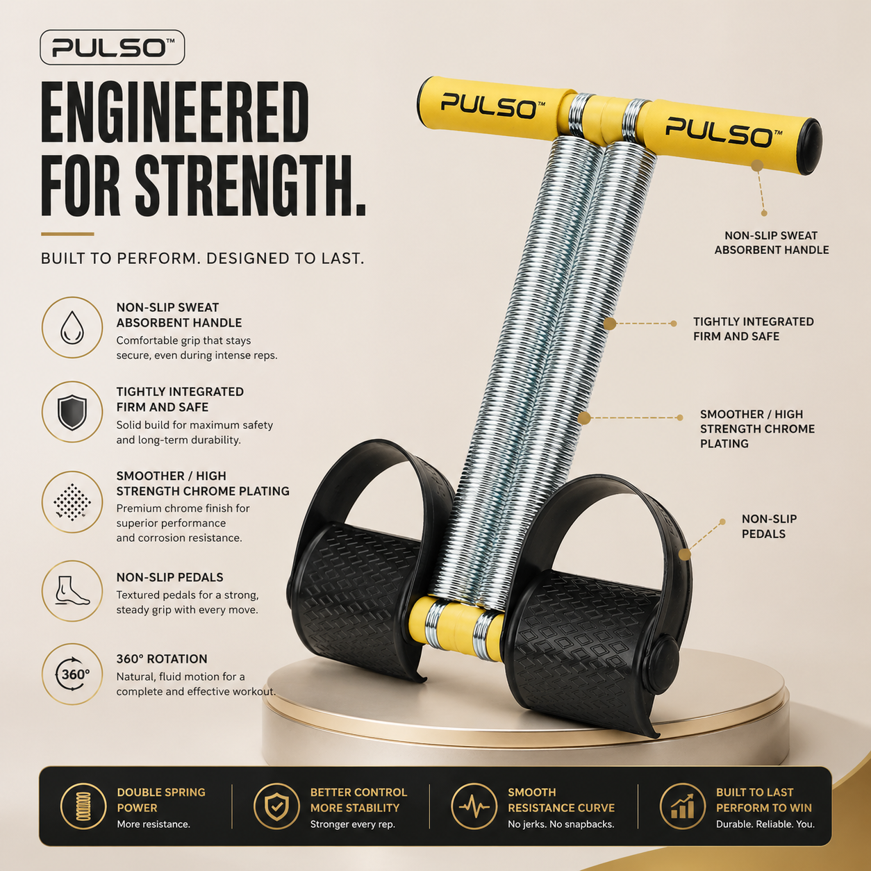 PULSO™ | Double-Spring Resistance Trainer