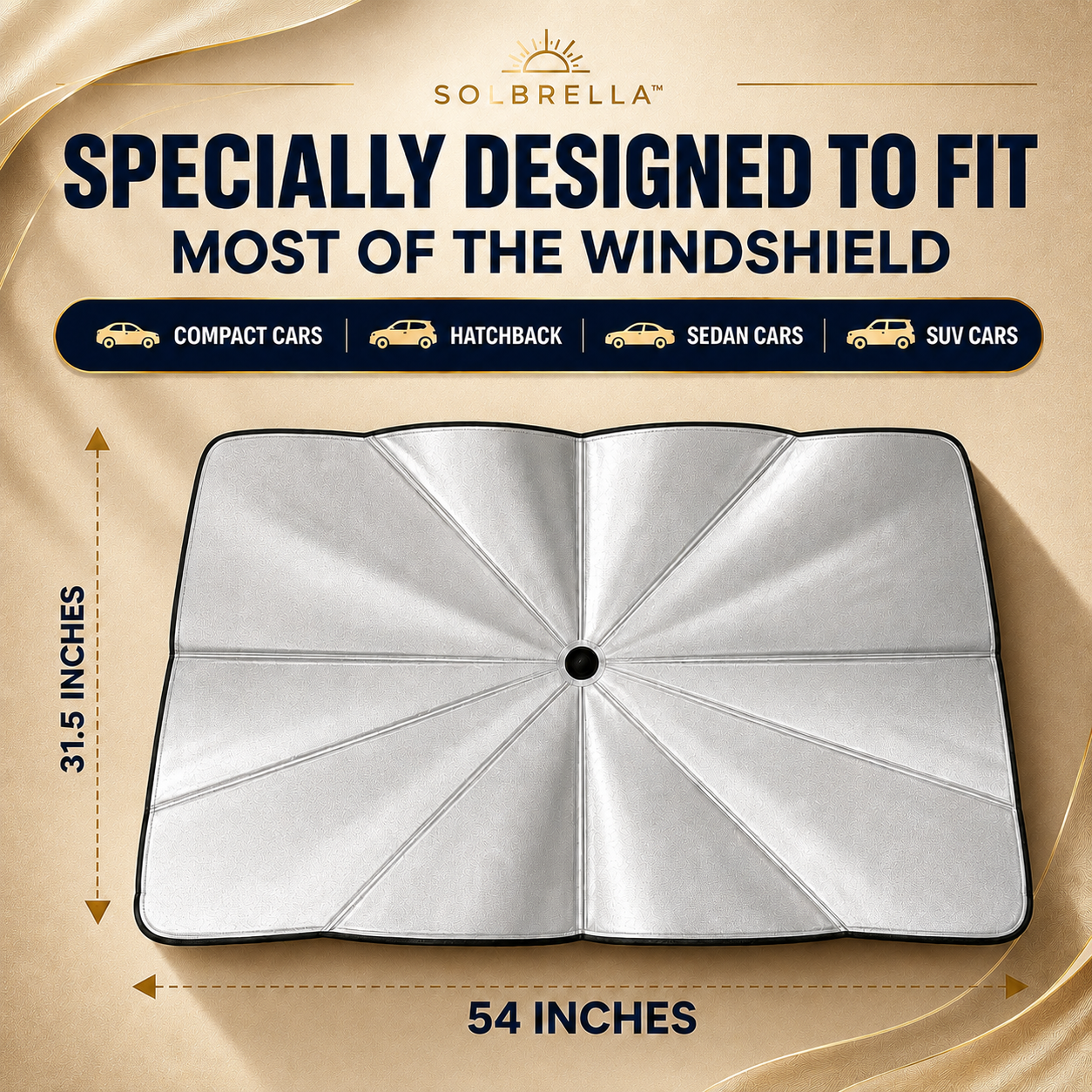 Solbrella™ | Foldable Car Windshield Sunshade