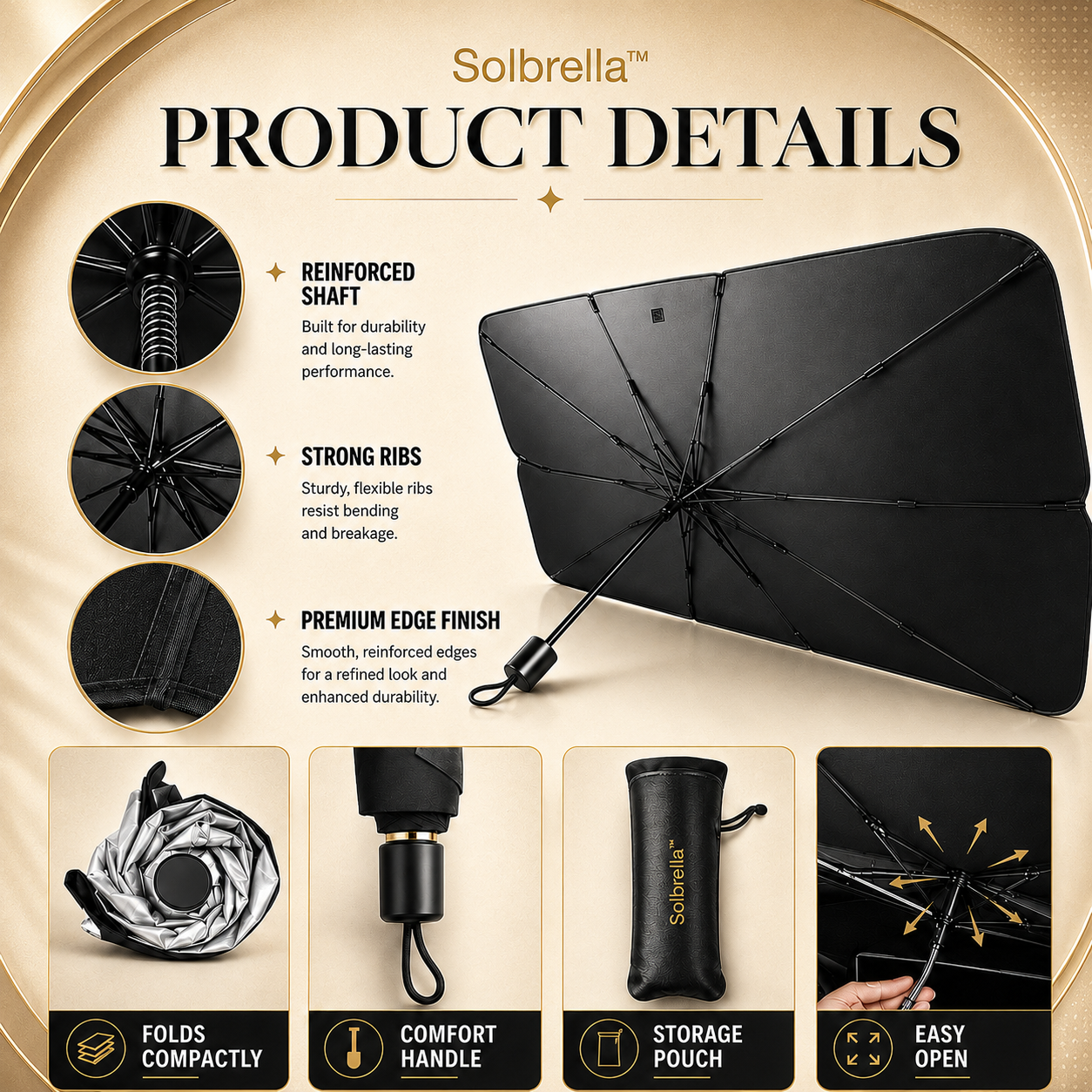 Solbrella™ | Foldable Car Windshield Sunshade