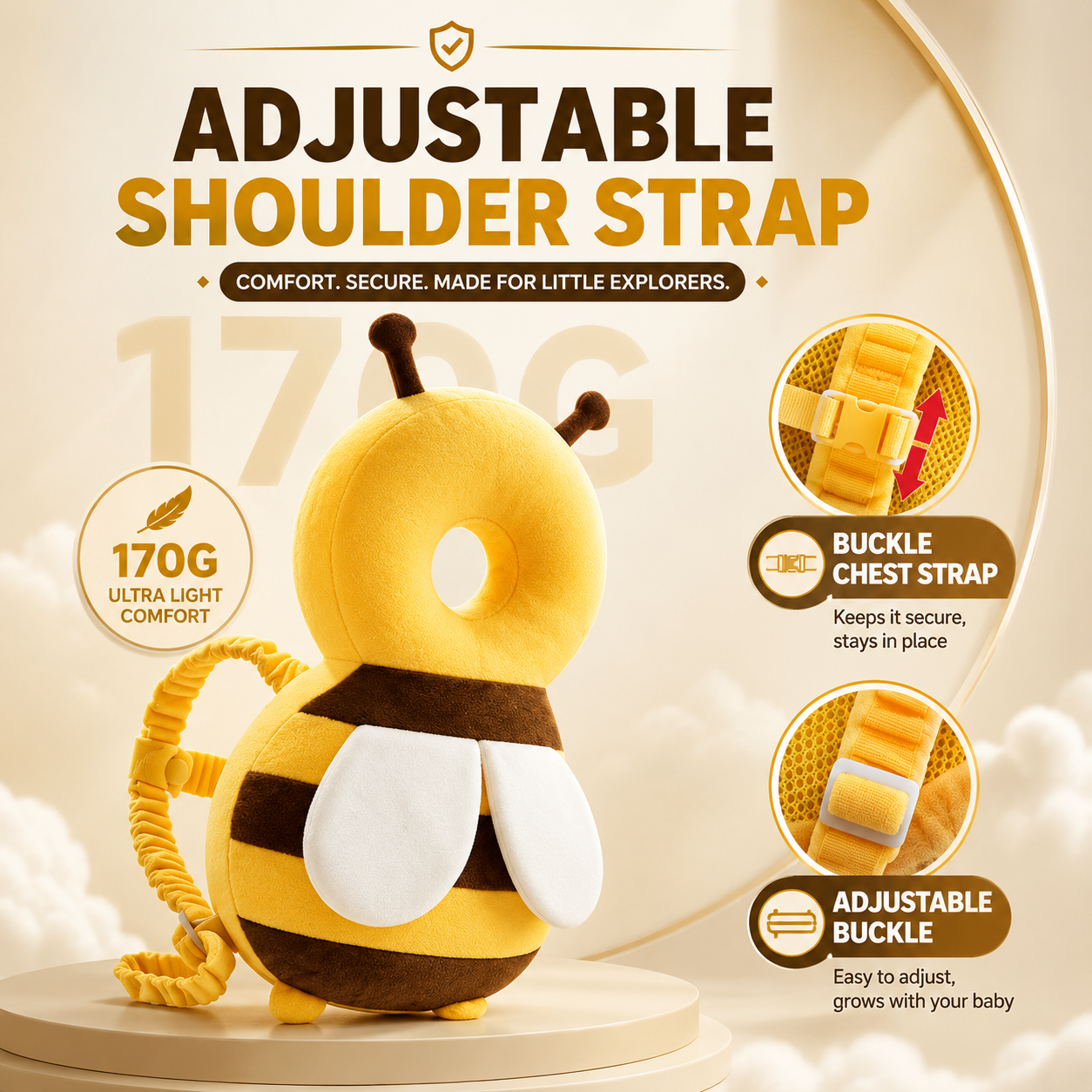 BUMBEE™ | Baby Head Cushion Backpack