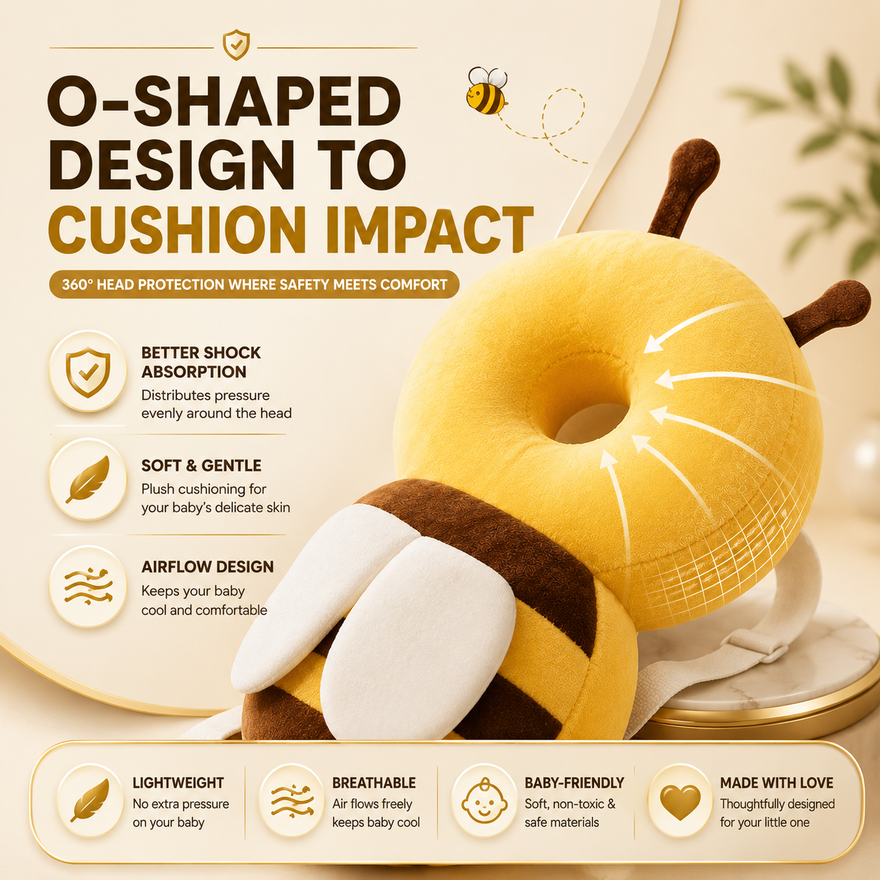 BUMBEE™ | Baby Head Cushion Backpack