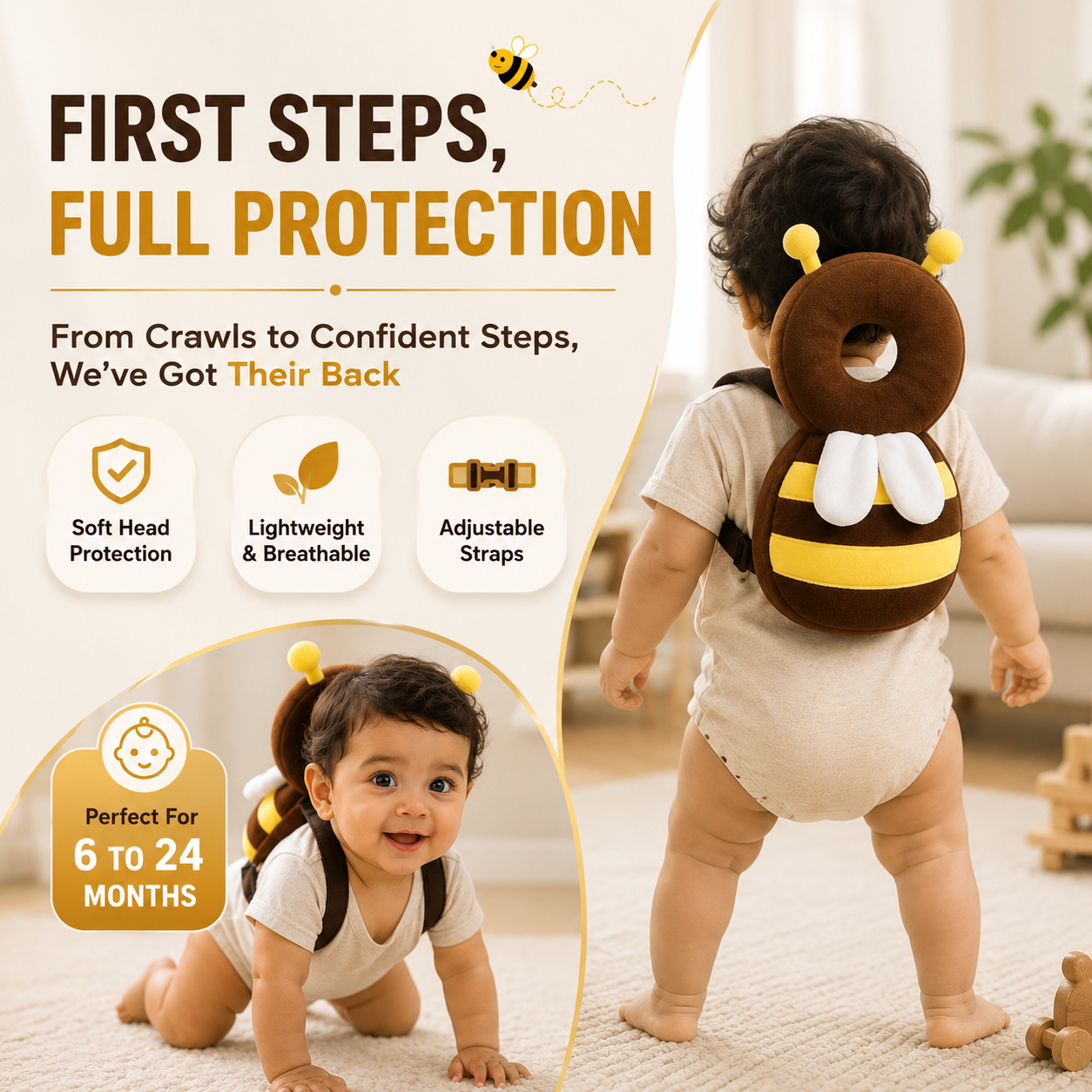 BUMBEE™ | Baby Head Cushion Backpack