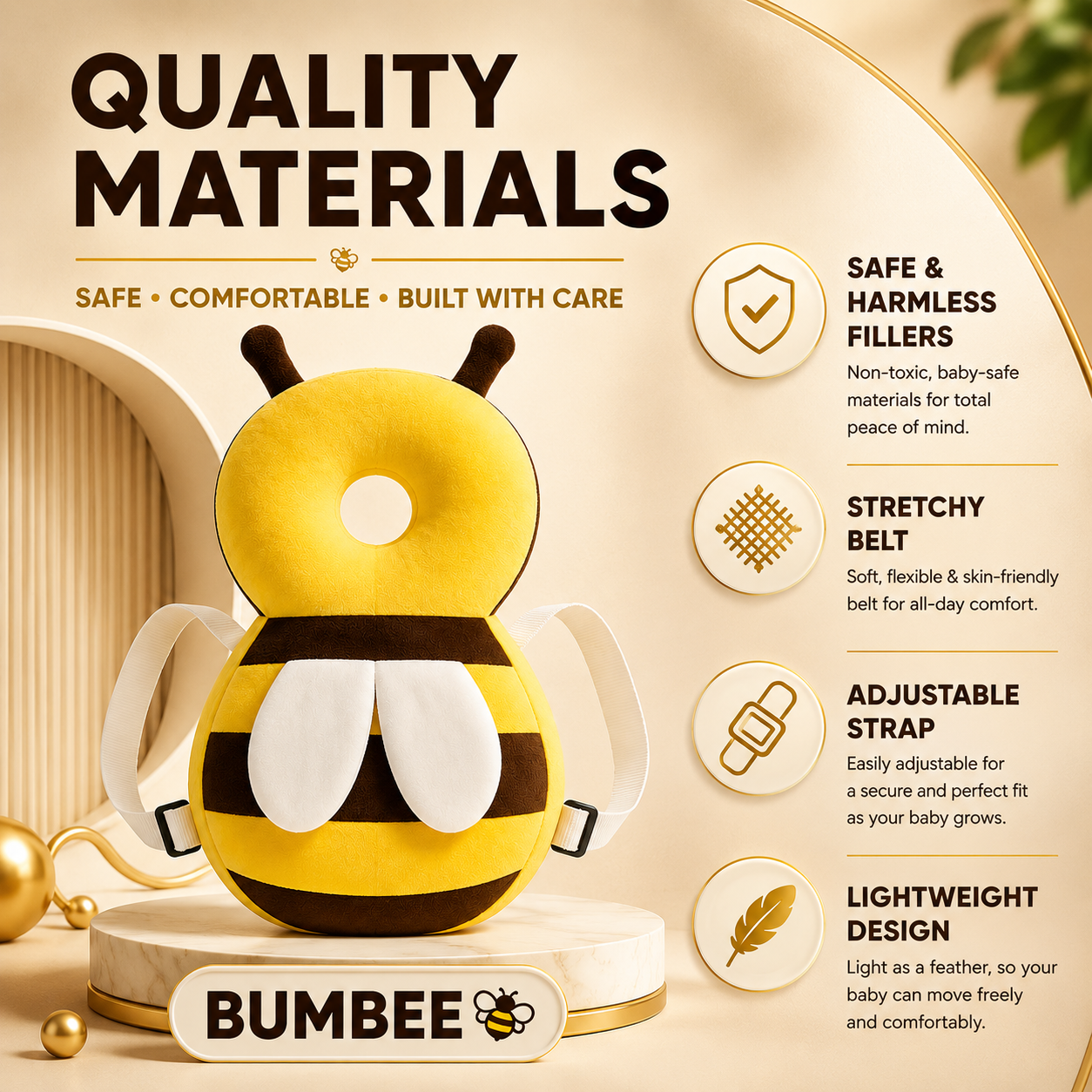 BUMBEE™ | Baby Head Cushion Backpack