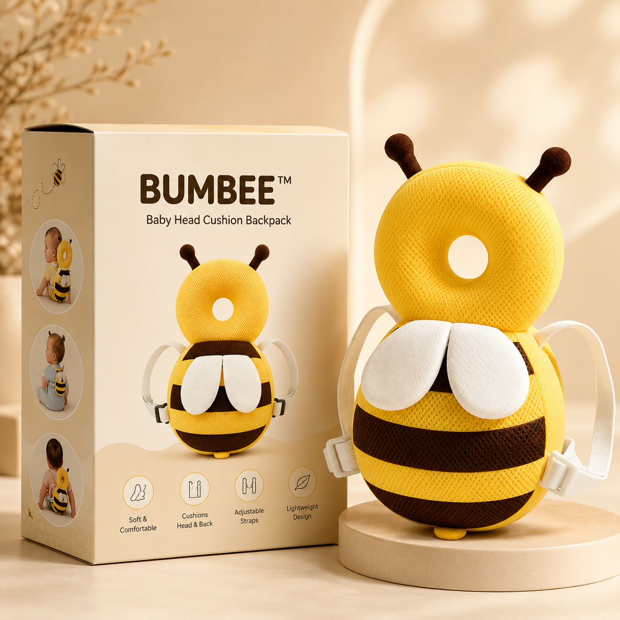 BUMBEE™ | Baby Head Cushion Backpack