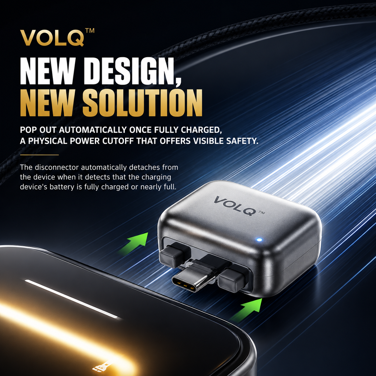 VOLQ™ | Auto-Disconnect Type-C Adapter