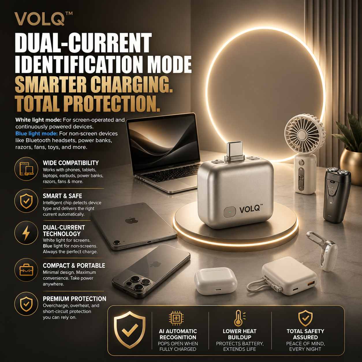 VOLQ™ | Auto-Disconnect Type-C Adapter