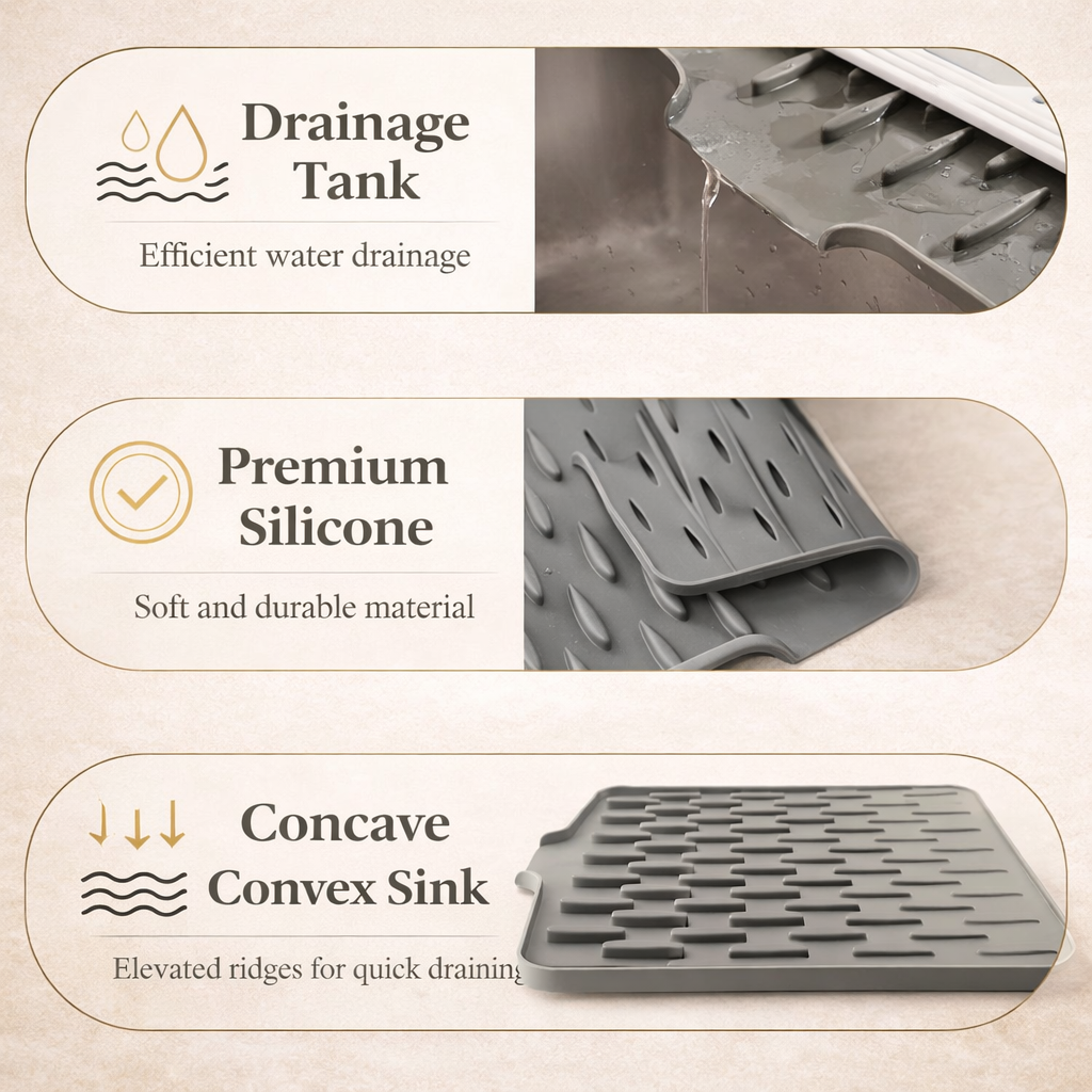 DRIPX™ | Silicone Dish Drying Mat