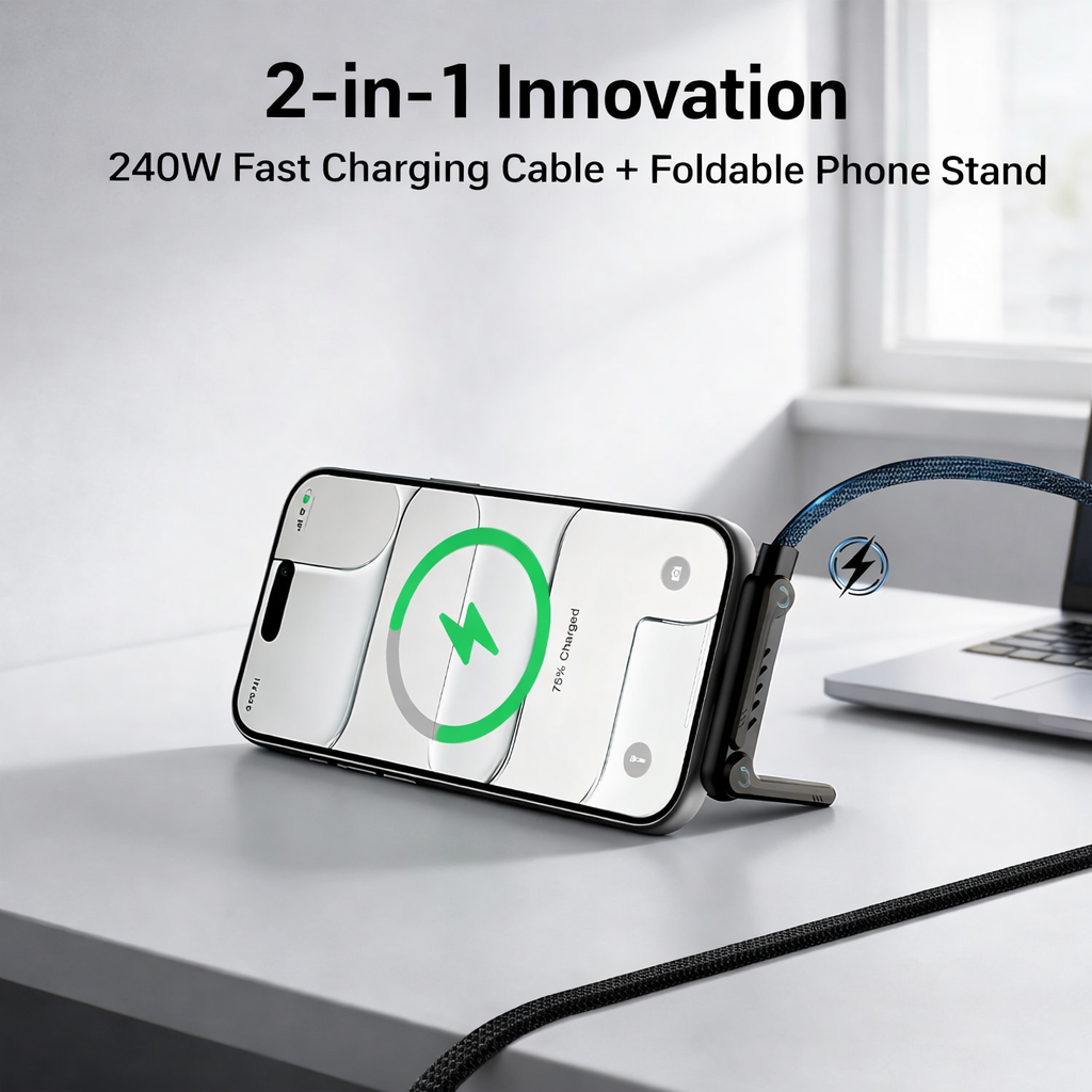 DOCK™  Foldable Stand Fast Charging Cable
