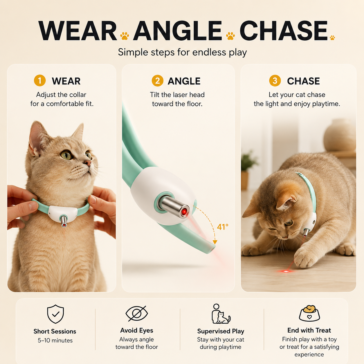 PAWQ™ | Cat Chase Collar