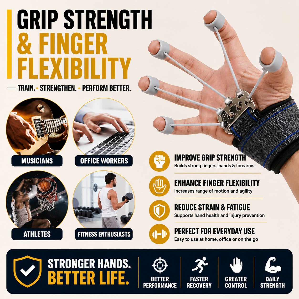 FINGO™ | Finger & Forearm Trainer