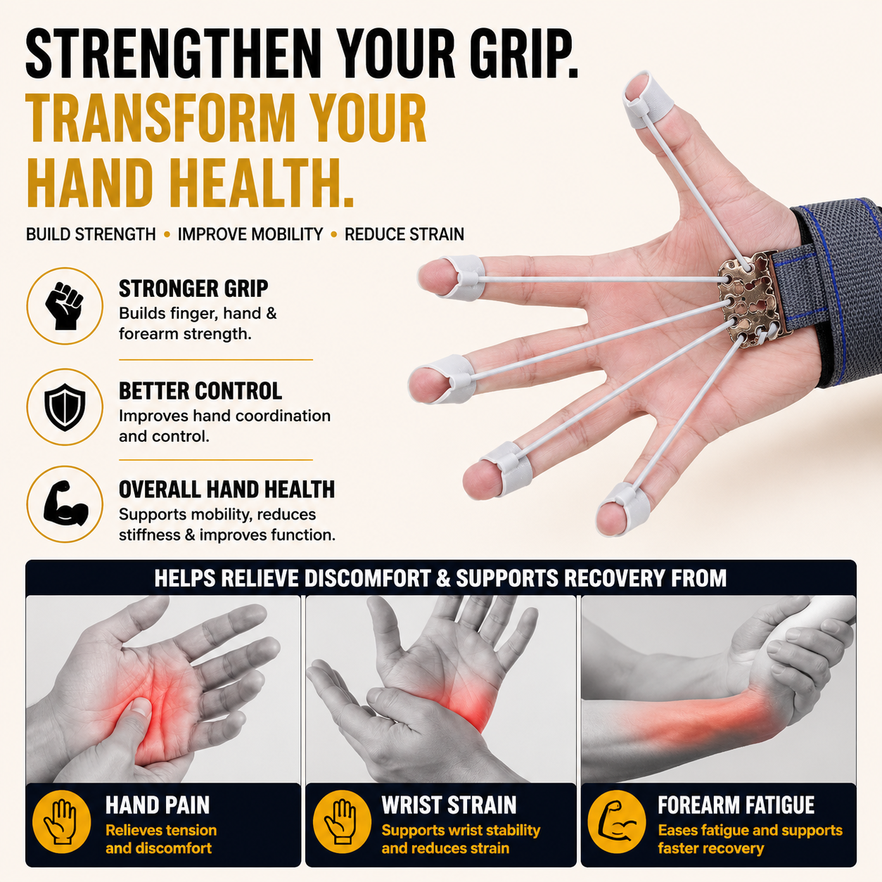 FINGO™ | Finger & Forearm Trainer