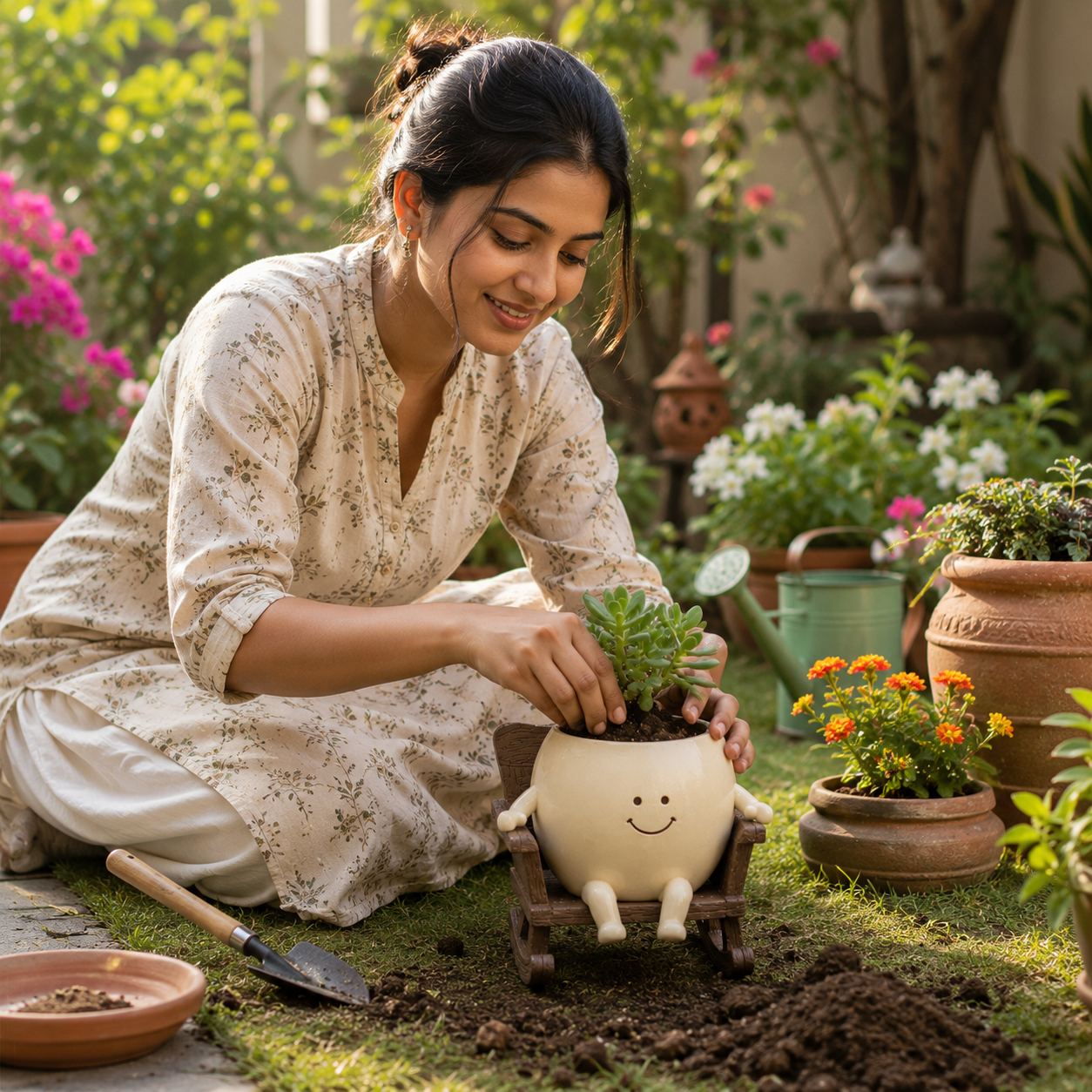 ZUZU™ | Smiling Desk Planter