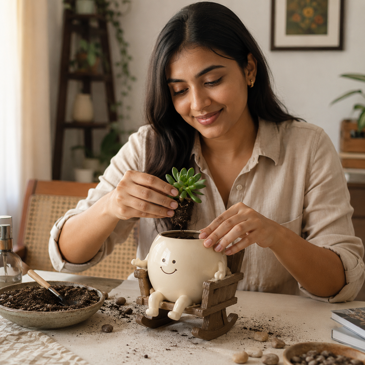 ZUZU™ | Smiling Desk Planter