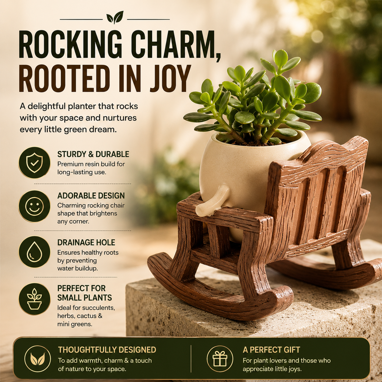 ZUZU™ | Smiling Desk Planter