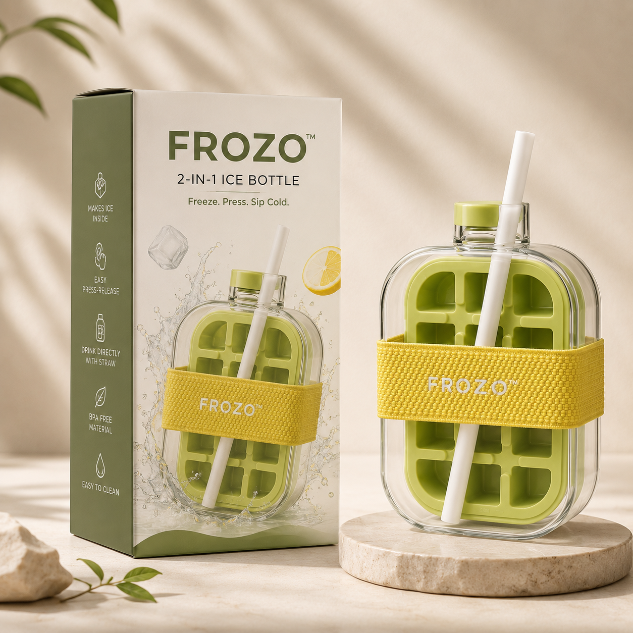 FROZO™ | 2-in-1 Ice Bottle