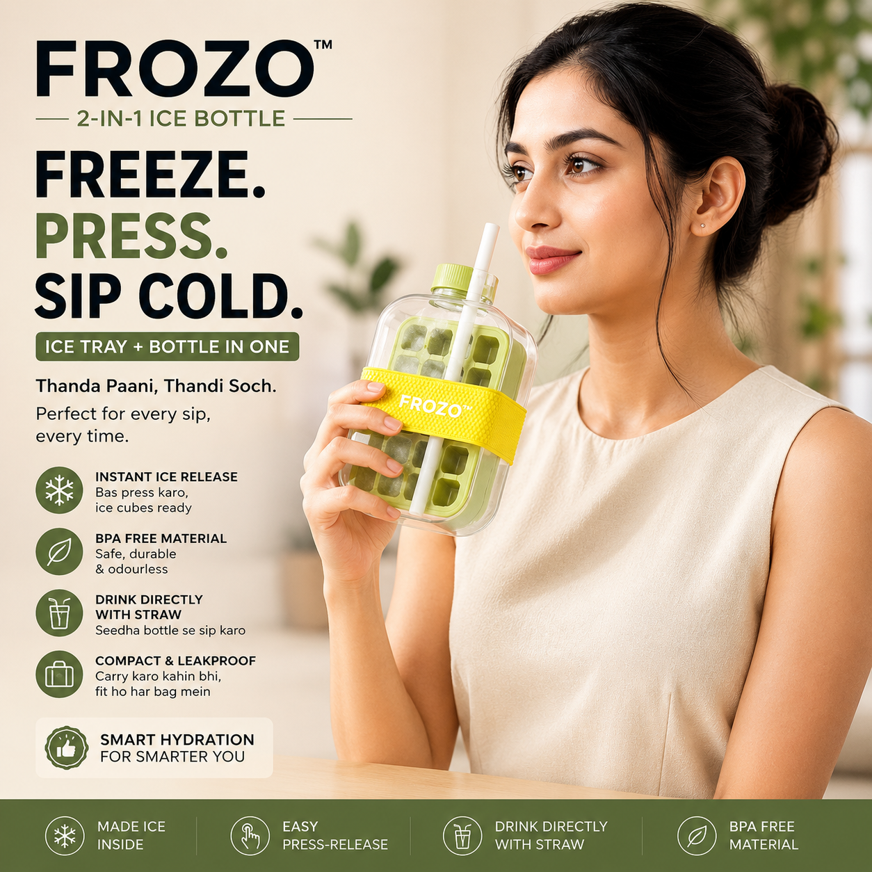 FROZO™ | 2-in-1 Ice Bottle