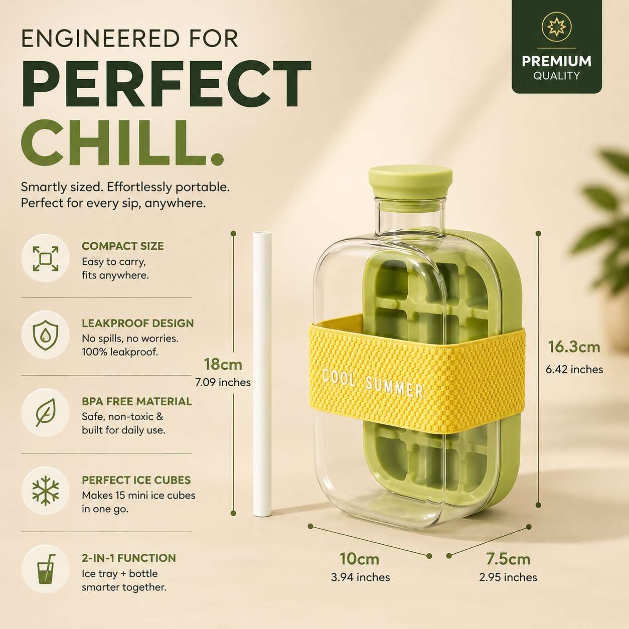 FROZO™ | 2-in-1 Ice Bottle