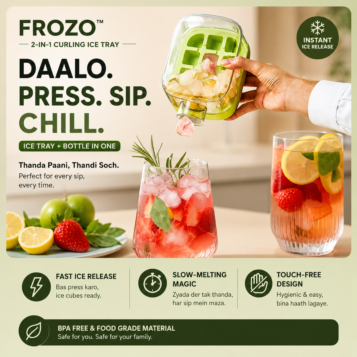 FROZO™ | 2-in-1 Ice Bottle