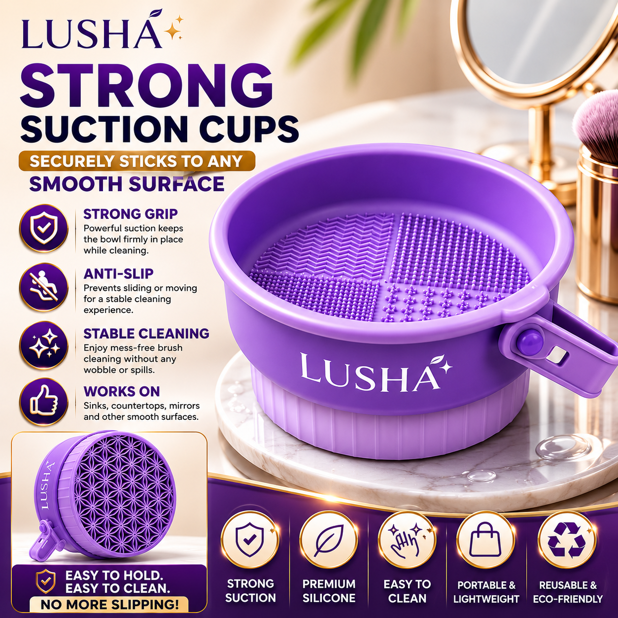 LUSHA™ | 3-in-1 Brush Care Station