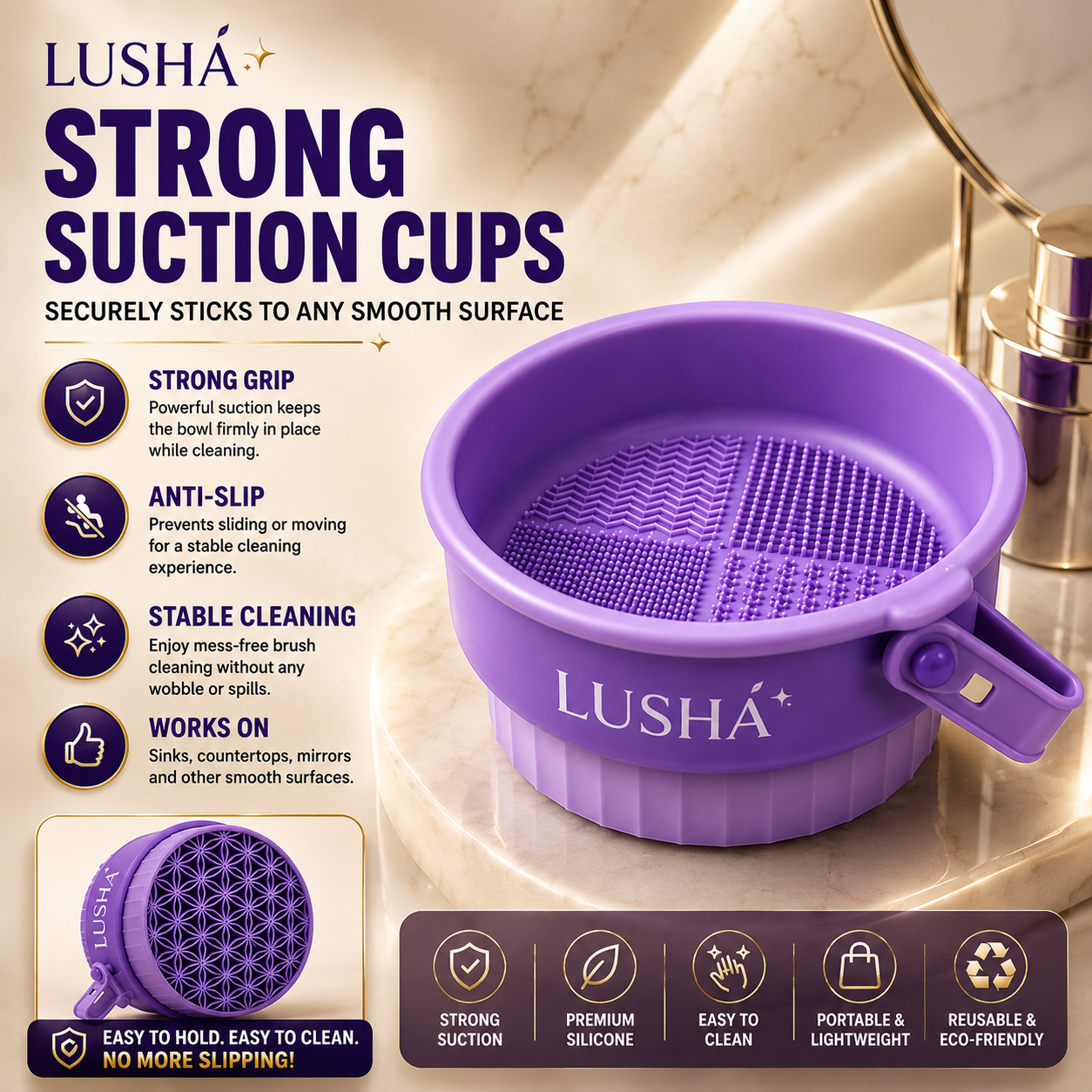 LUSHA™ | 3-in-1 Brush Care Station