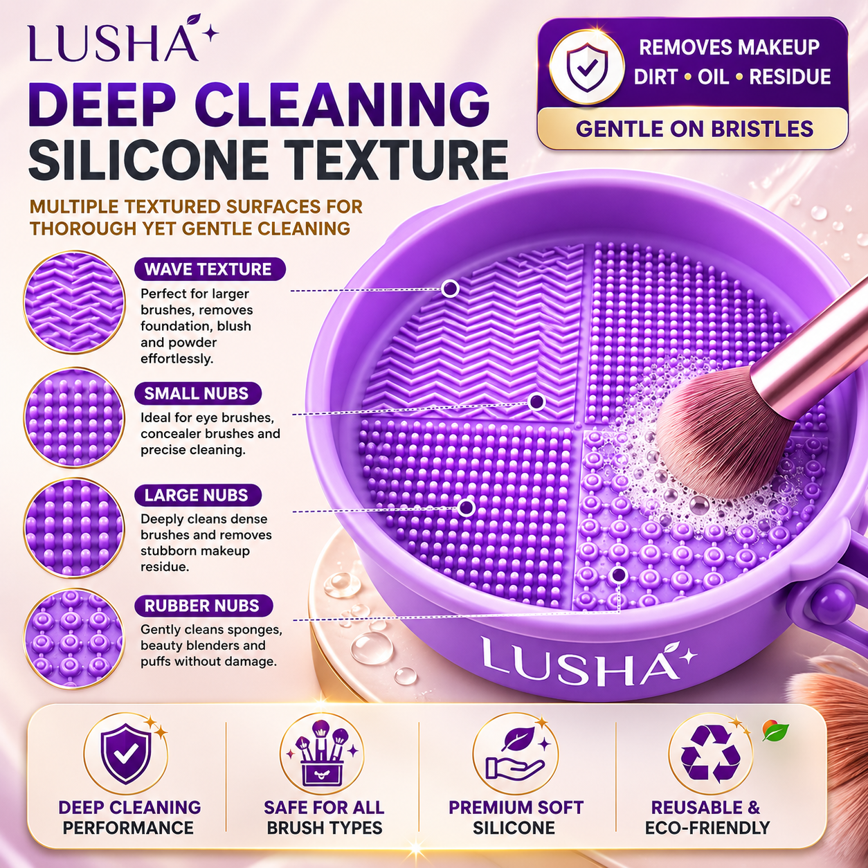 LUSHA™ | 3-in-1 Brush Care Station