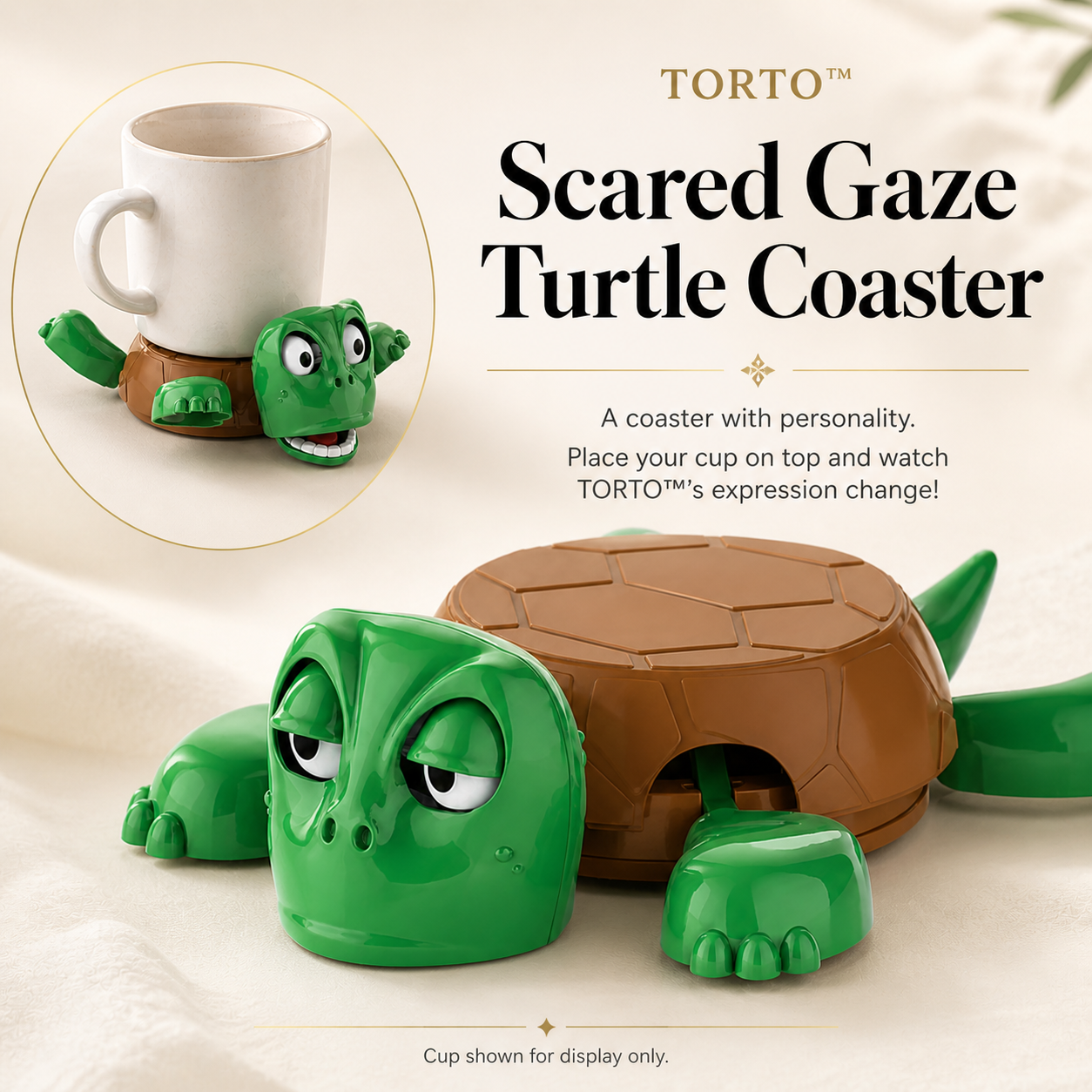 TORTO™  Interactive Turtle Cup Coaster