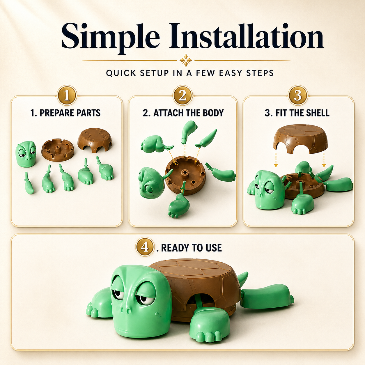 TORTO™  Interactive Turtle Cup Coaster