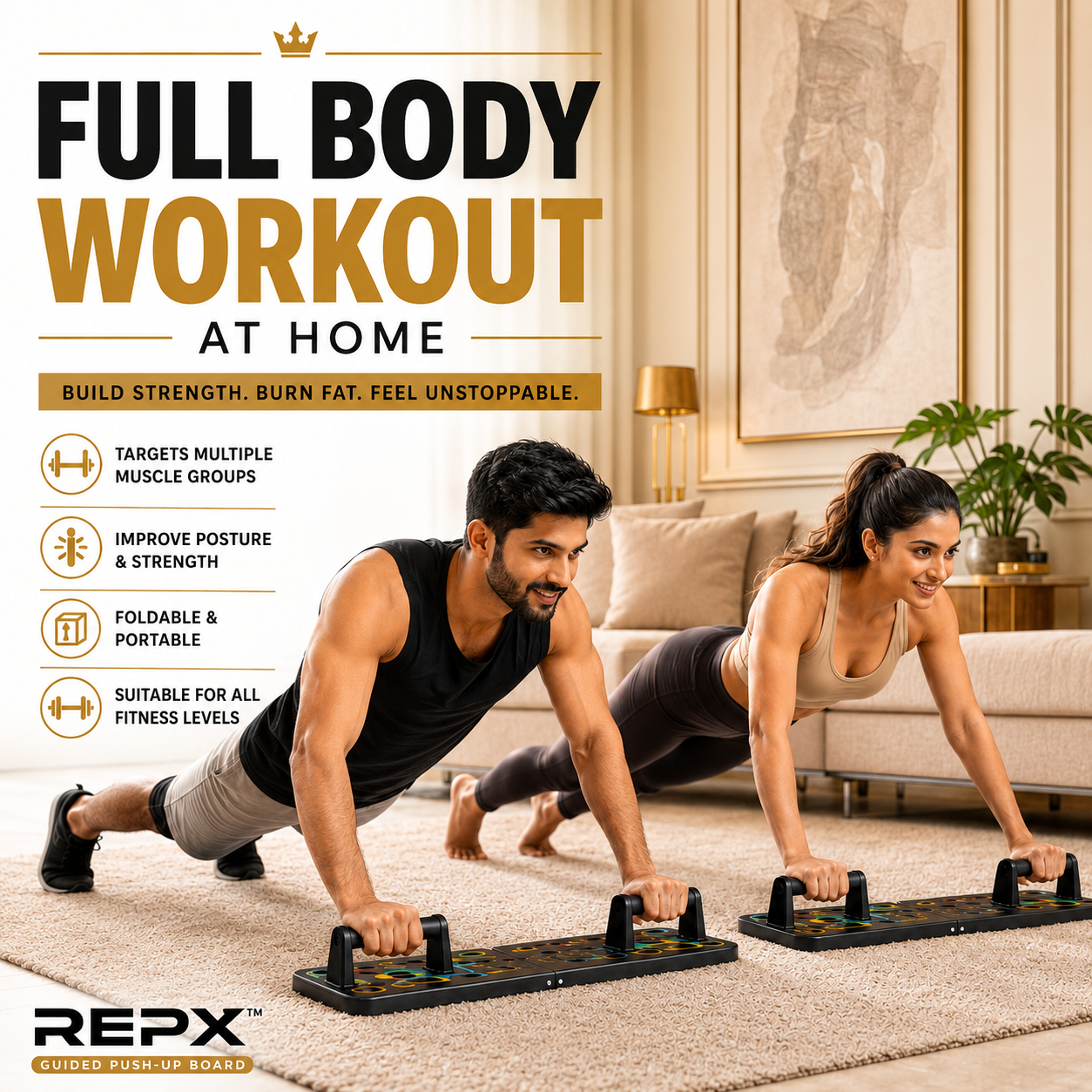 REPX™ | Guided Push-Up Board