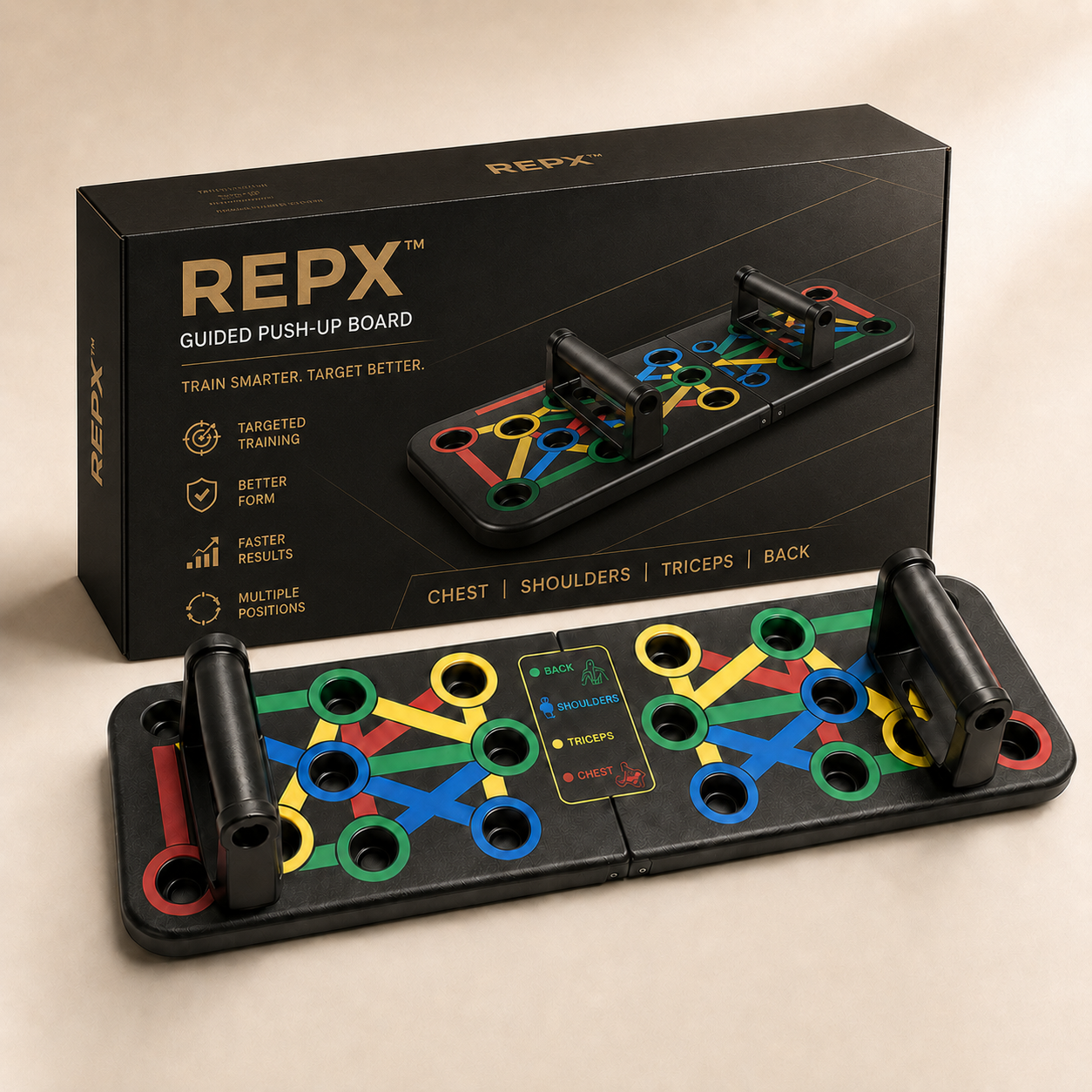 REPX™ | Guided Push-Up Board