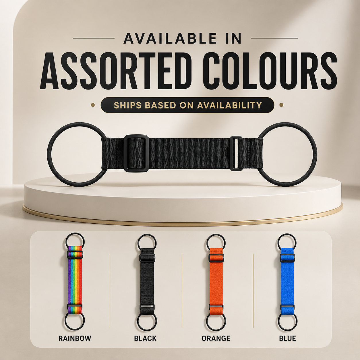 Strapo™ | Adjustable Rainbow Luggage Strap