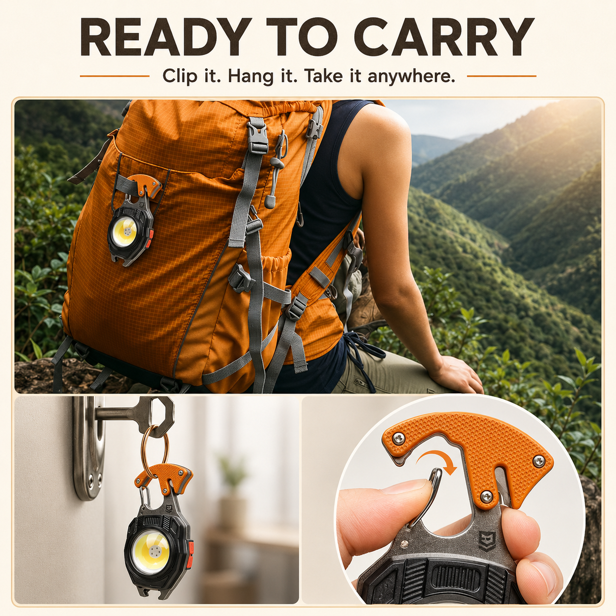 GLIX™ | Rechargeable Keychain Multi-Light