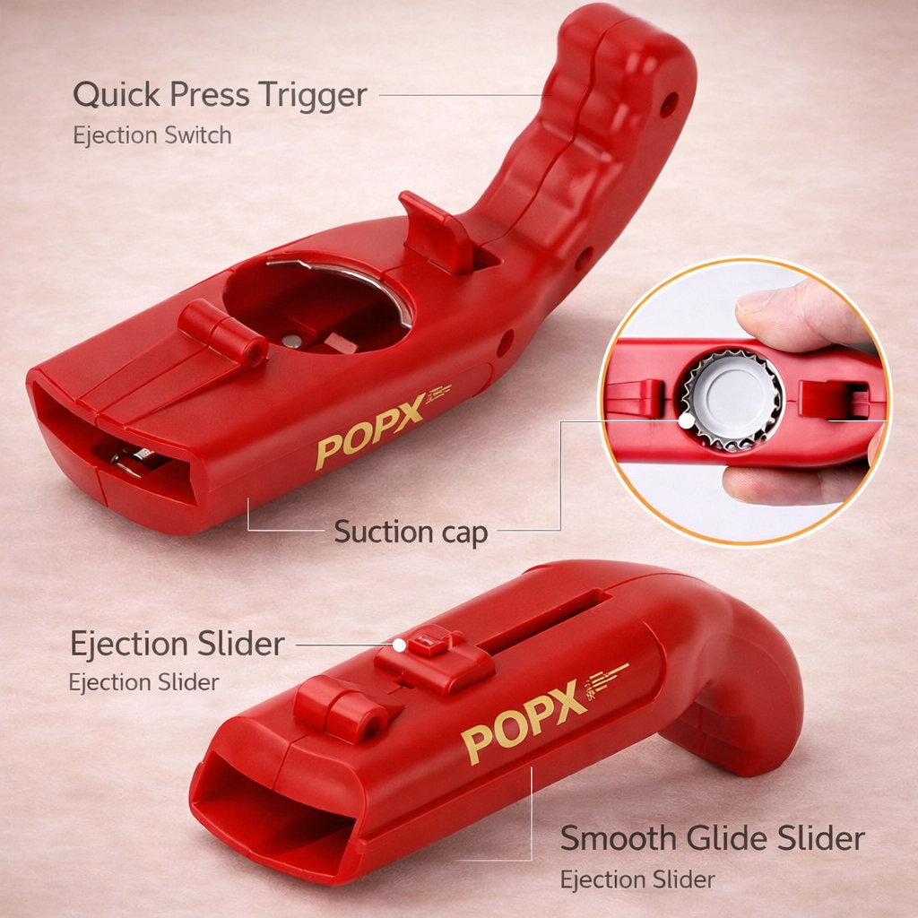 POPX™ Bottle Cap Launcher Opener
